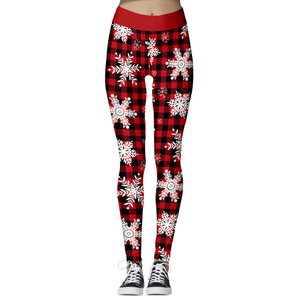 Women's Christmas Retro Cartoon Full Length Printing Leggings display picture 10