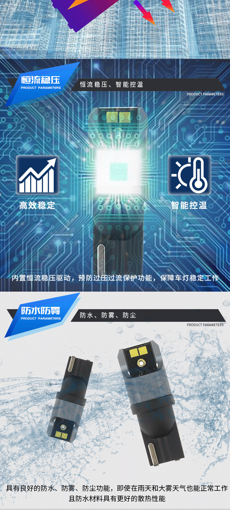 Car Led Bulb Universal Instrument Light T10 Width Indicator Light W5W Car 194 Suitable for Cross-Border New Bulb Car Light