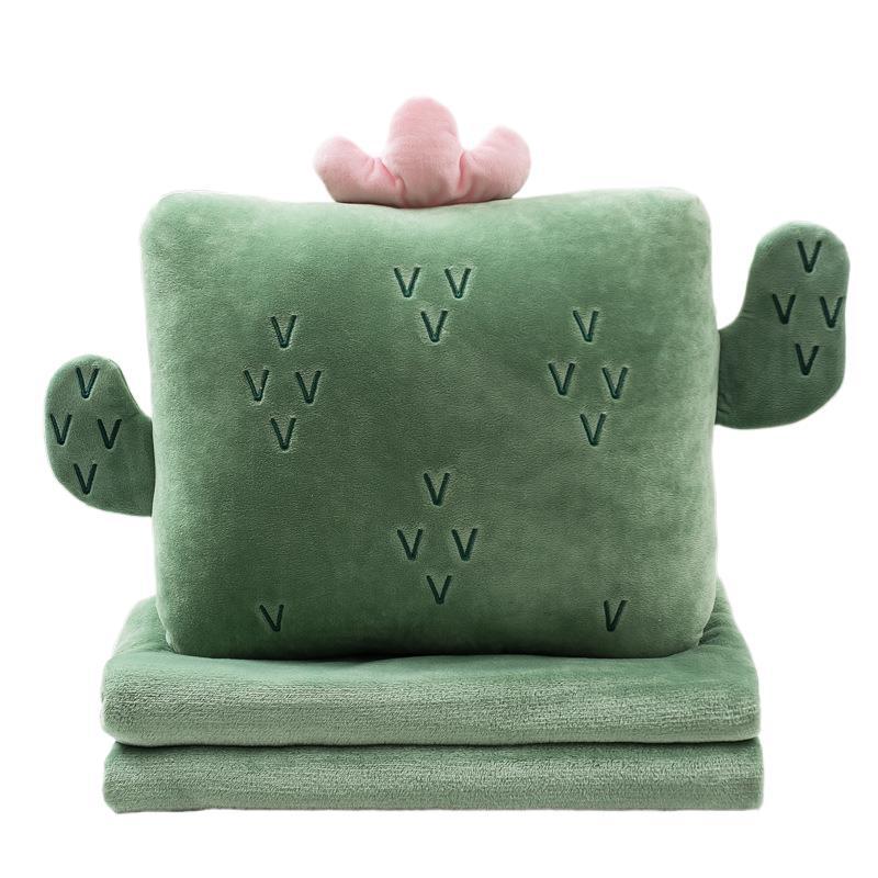 Dual-purpose colcha almohada para niños y niñas almohada para dormir almohada manta 2 - en - 1 sofá coche siesta