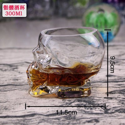 Cráneo botella de vino vaso botella vacía copa de vino de gama alta conjunto de vino creativo decantador dispensador de vino cerveza de vino botella de whisky de vino extranjero