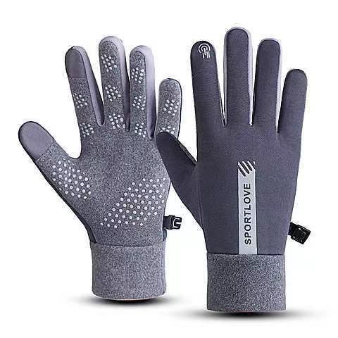 Primavera e invierno deportes guantes calientes hombres y mujeres impermeable a prueba de viento a prueba de frío pareja ciclismo conducción antideslizante pantalla táctil
