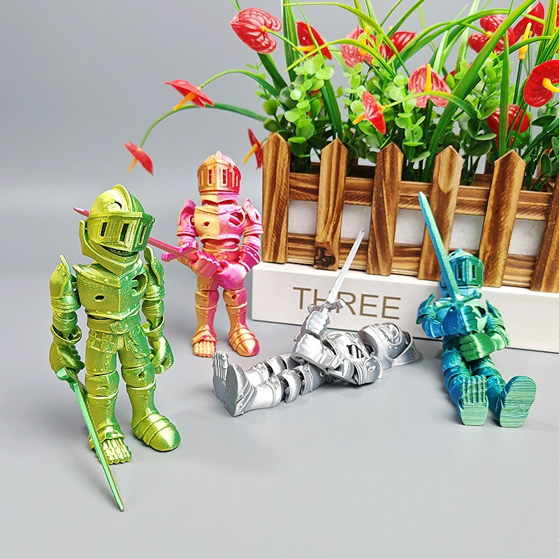 Трансграничный бестселлер: модель скелетного воина, напечатанная на 3D-принтере, с интегрированными суставами для свободного движения и мечом.