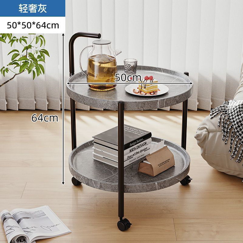 라운드 카트 50x65 라이트 럭셔리 그레이