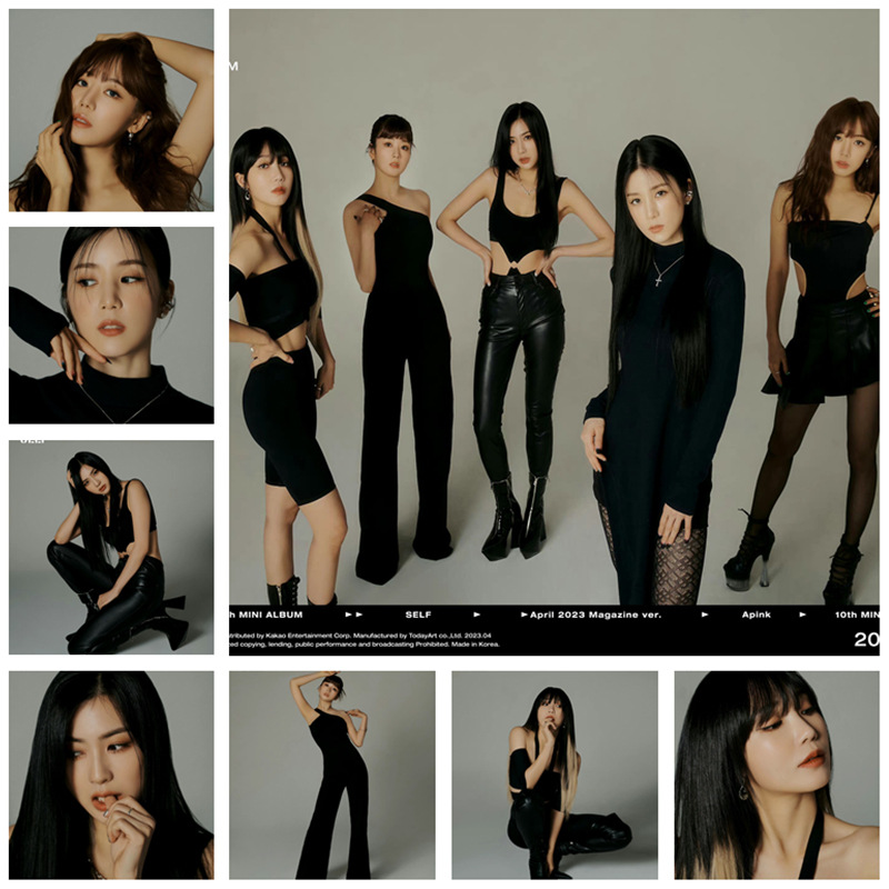 Apink 10th Mini 概念照不干胶海报 墙贴画 装饰画 粉丝应援 周边
