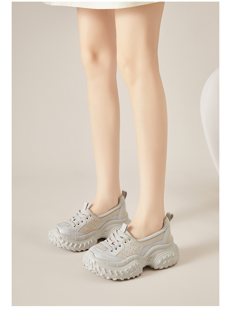 Giày sneaker nữ đế dày lưới thoáng khí phong cách Đức Huấn mùa hè 2025 — Màu xám 3125404004, Hồng 3125404004 chi tiết 1