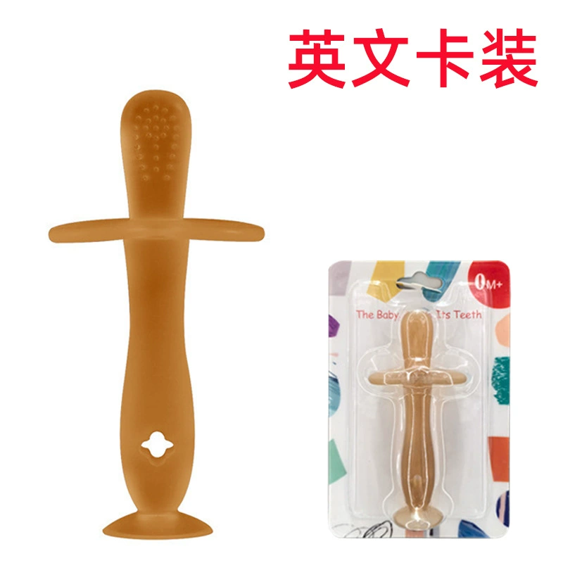 Английская карта силиконовая молярная детская игрушка молярная молярная детская силиконовая зубная щетка присоска молярная палочка