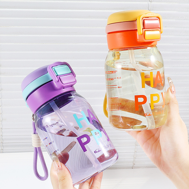 Lindo macaron taza para beber doble taza para niños de gran capacidad para beber agua fría y caliente disponible con cuerda portátil con hogar al aire libre