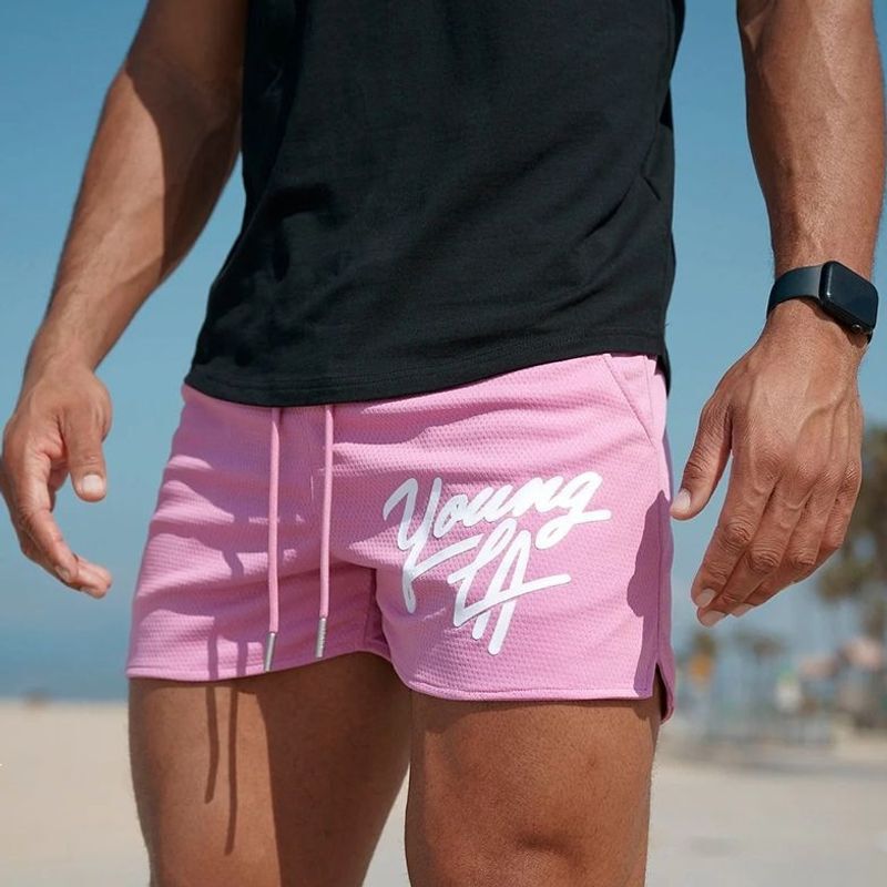 Men's Summer Breathable Basketball Fitness Shorts, Men's Track and Field Training Running Sports American-Style 3-Inch Shorts Men's Summer Breathable Basketball Fitness Shorts, Men's Track and Field Training Running Sports American-Style 3-Inch Shorts