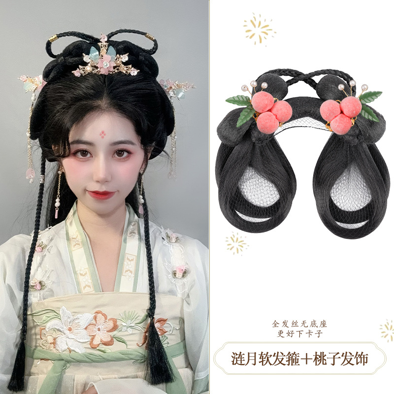 달 소프트 헤어밴드 + 복숭아 헤어 액세서리