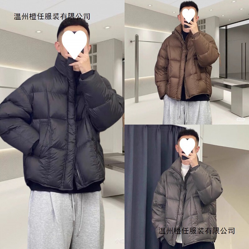 High-Quality Soft and Comfortable Stand-Collar Men's down Jacket Winter Heavy Thick Warm Puffer Jacket Trendy