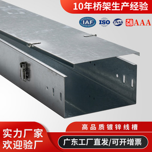 Galvanized Cable Tray with Spray Coating, Flame-Retardant and Fire-Resistant, for Strong and Weak Electricity, Ladder-Type Metal Partition Multi-Hole Tray