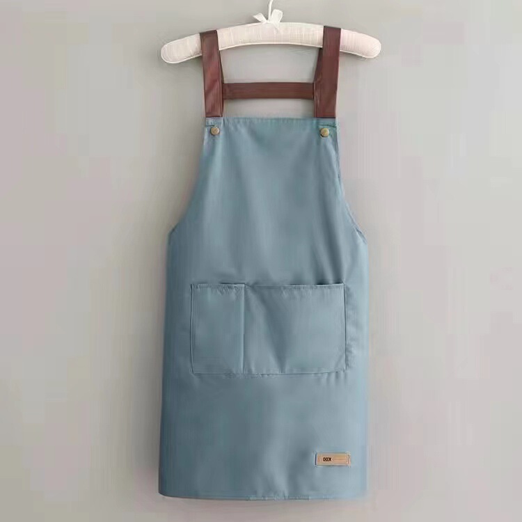 エプロン家庭用キッチン防水防油作業服ロゴ印字カスタム女性夏の薄い飲食物が腰を囲んでいる|undefined