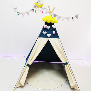 Factory Direct Sales Children's Tent Boys and Girls Indoor Toy Game House Outdoor Outing Picnic Small House Indian