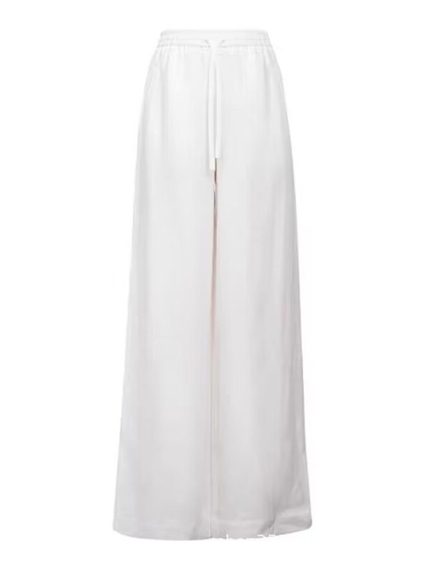 Quần culottes nữ ống rộng cạp cao thun lưng chất liệu linen mát mẻ — Màu đen