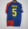 0809 Barcelona's home ground imprint No. 5 PUYOL+Champions League badge