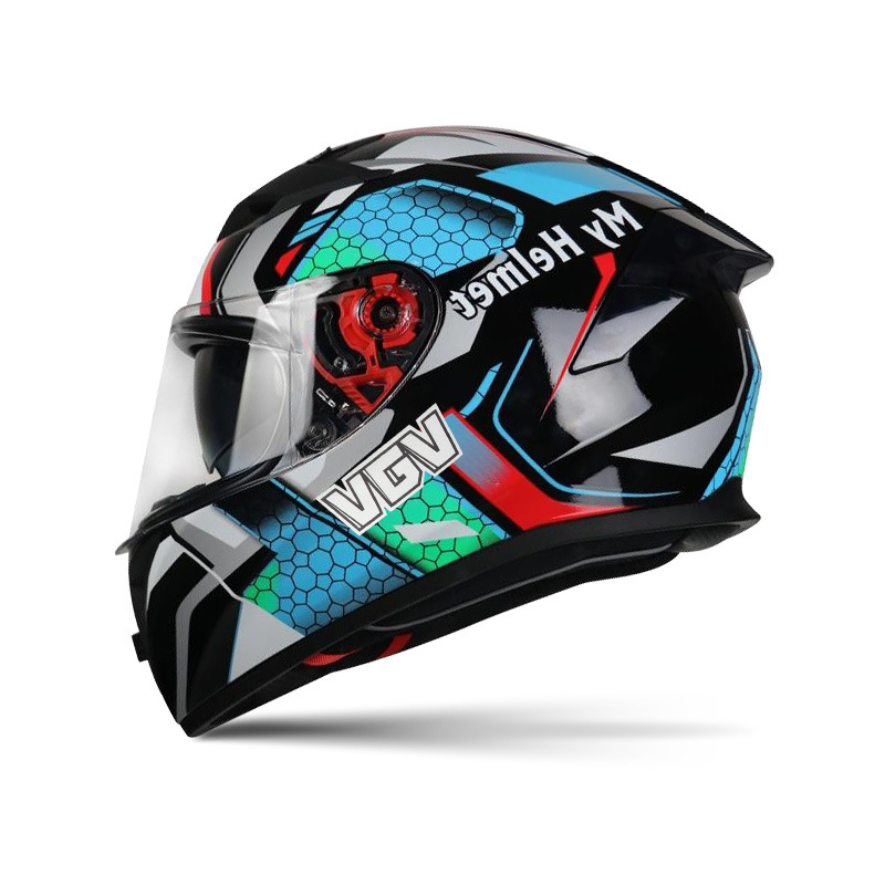 [En stock] Casco de motocicleta certificado 3c Casco completo para hombre Casco de seguridad de motocicleta de cuatro estaciones de doble lente de invierno