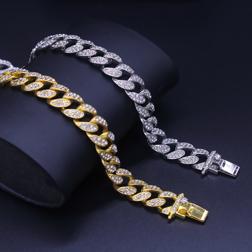 Bracciale uomo cuban link in acciaio inossidabile impermeabile_voghion.com
