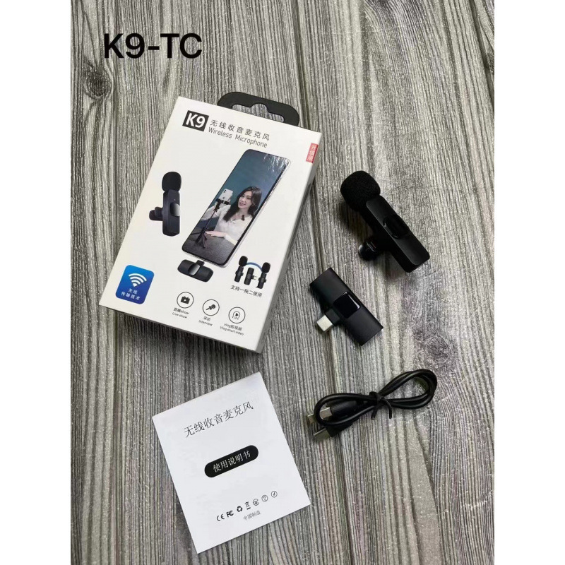 クロスボーダーワイヤレスラベリアマイク k8 k9 1 対 2 携帯電話マイク屋外ビデオライブ録音ワイヤレスマイク|undefined