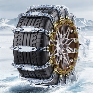 Factory direct sale of new steel-tooth universal emergency car snow tires, metal chains for sedans and SUVs, anti-skid chains