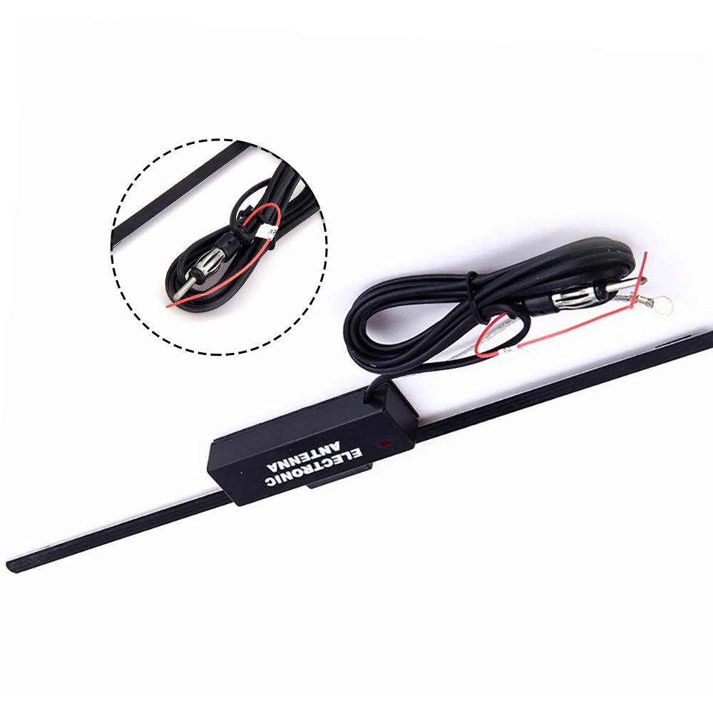 Car Radio Antenna, Built-In Vehicle Signal Antenna with Amplifier to Enhance Strong Radio Reception