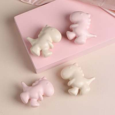 Cute Dinosaur Handle Simple Children's Room Wardrobe Door Cabinet Drawer Bedside Bookcase Color Ceramic Handle