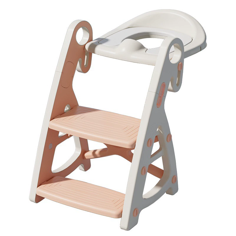Children's toilet with stairs, footstool