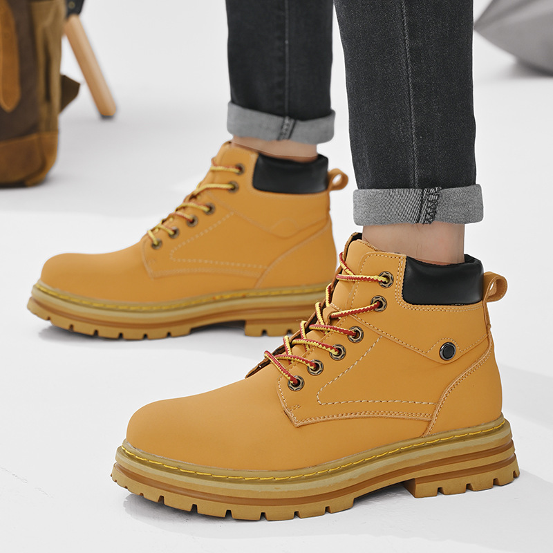 Leder männer helfen männer schuhe neue mode großen kopf leder schuhe casual arbeit schuhe männer herbst atmungsaktiv_voghion.com
