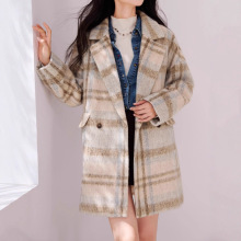 外套女款2025冬季新款含羊毛中长款呢子大衣N85W000