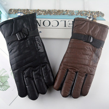 棉手套男冬季保暖摩托车骑行防水防寒加绒加厚户外滑雪皮手套男