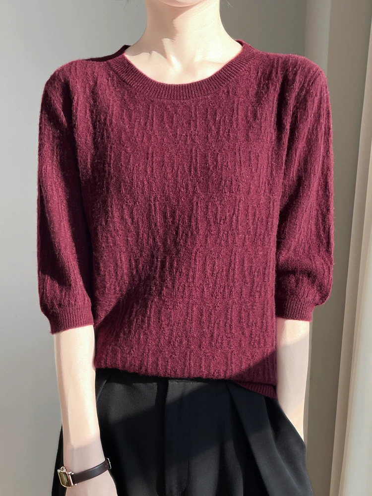 Spring knitted base sweater, 2024 years, high collar, with sleeve