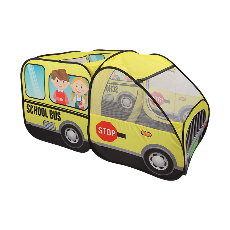 Doble sección nueva tienda para niños de dibujos animados juguete coche juego casa interior y exterior Casa de juego instalación automática-libre