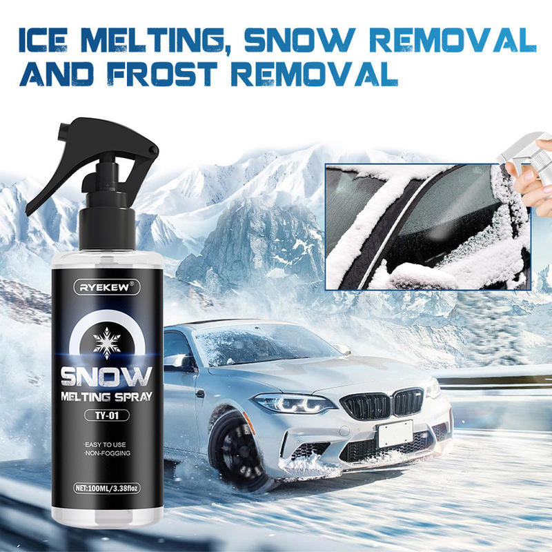 Ryekew Car Windshield Quick Snow Melting De-Icing Defrosting Agent Freezer Refrigerator De-Icing Cross-Border