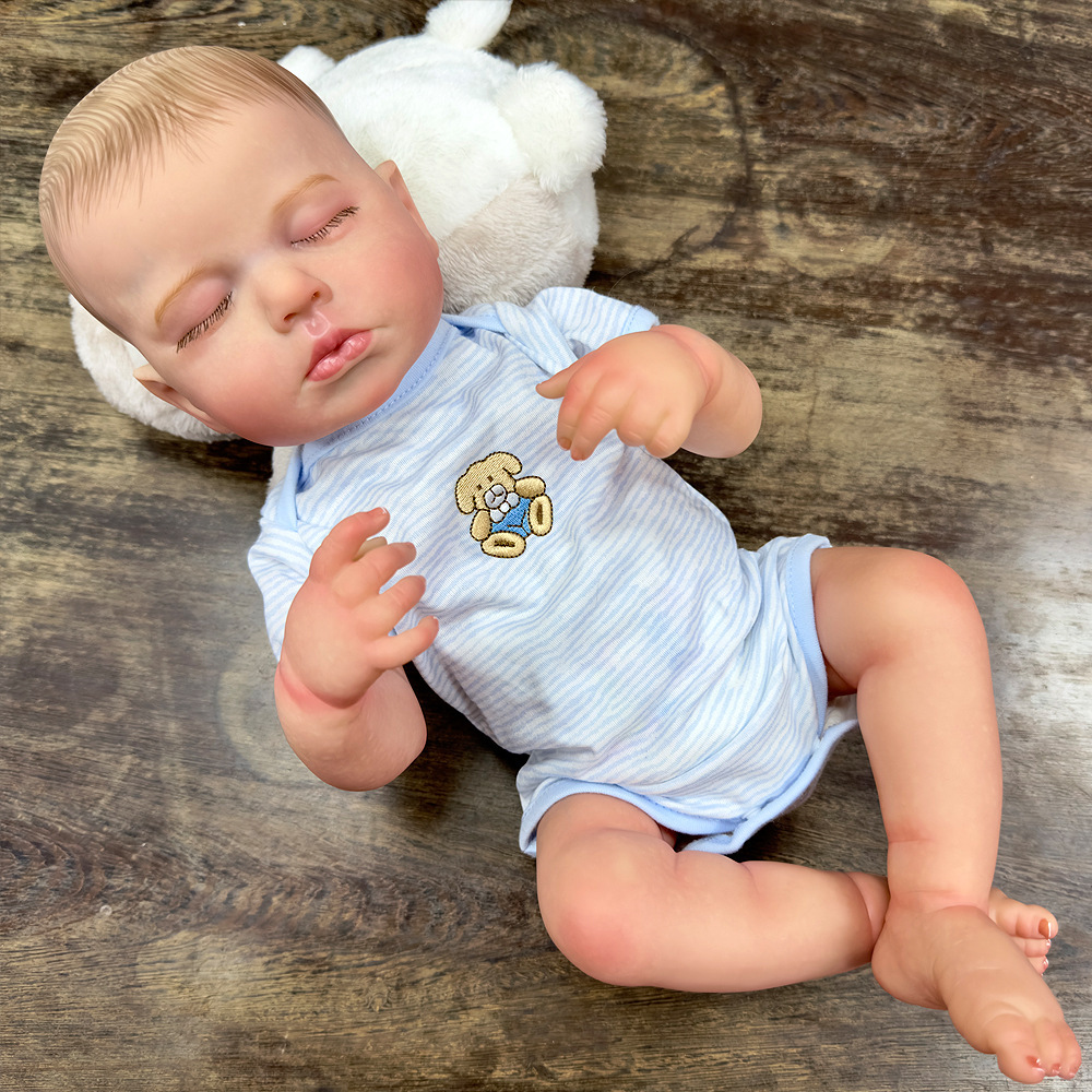 Fábrica de 20 pulgadas de imitación 3D de alta calidad muñeca de bebé renacido para niños en casa juguetes