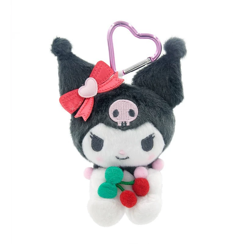 Плюшевый кулон Sanrio Hello Kitty, лицензионный талисман для сумки, плюшевый брелок, случайный цвет