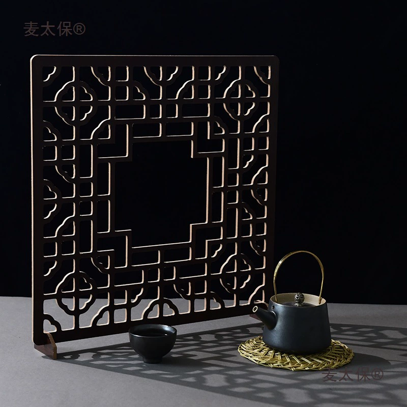 Ретро-китайский стиль, свет и тень, реквизит, новая китайская оконная решетка, креативная веерообразная официальная поддельная оконная древняя Mai Taibo