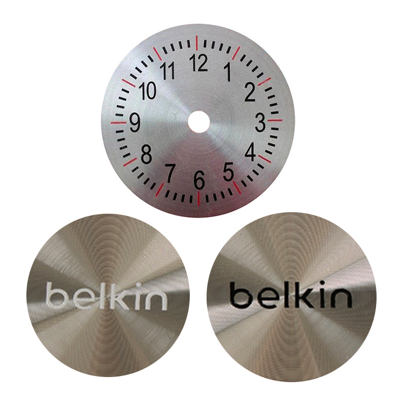 专业生产阳极氧化CD纹铝片激光镭射丝印倒边角cd纹装饰片