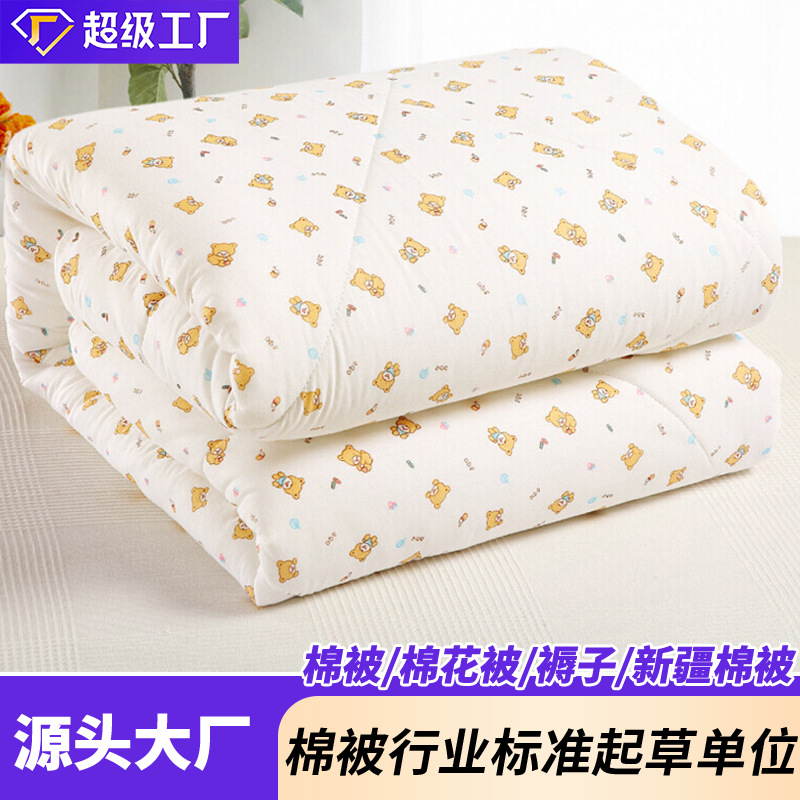 Xuzhou Cloud Brocade edredón núcleo 100% algodón primavera y otoño edredón Xinjiang algodón edredón gauze Xinjiang algodón Xinjiang cabello recto