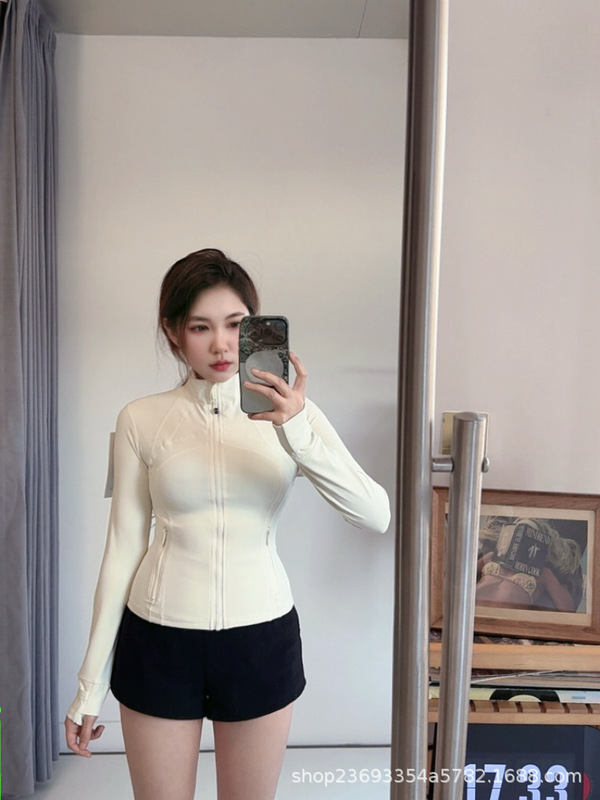 露露lulu新版define无网纱立领夹克女士休闲健身运动瑜伽服上衣|undefined