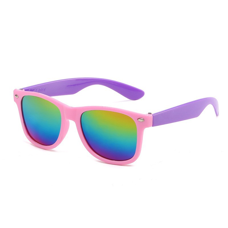 Pink frame purple legs colorful pieces