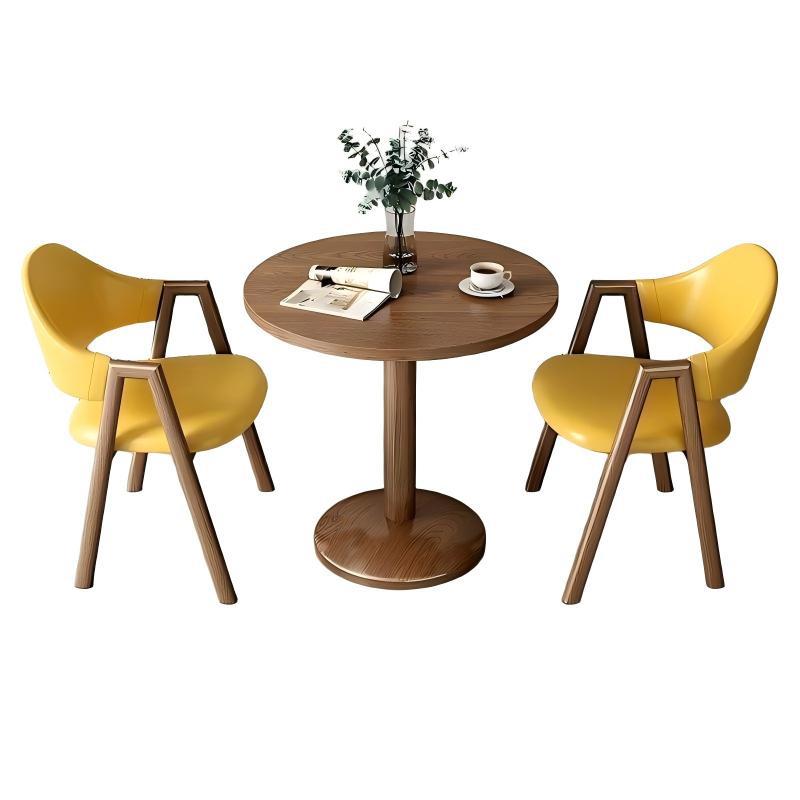 Light Luxury Dining Table and Chair Set for Small Apartments, Milk Tea Shops, Cafes, Apartments, Hotels, Balconies, Leisure Areas, Reception, and Meeting Tables
