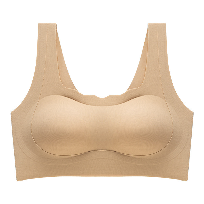 Levante ropa interior sin marcas de mujer copa fija sujetador pequeño pecho anti-caída sin anillo de acero colapso senos para dormir chaleco de belleza