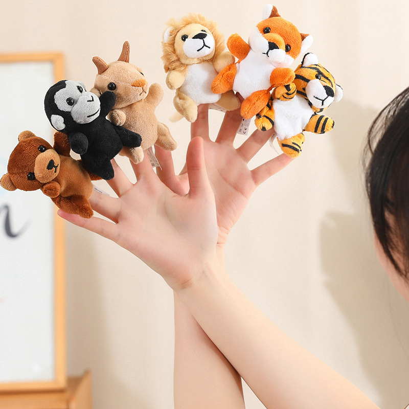 Nuevos productos transfronterizos muñecas de dedos para bebés tranquilizadores muñecas de dedos para niños cuentos de infantes Educación temprana