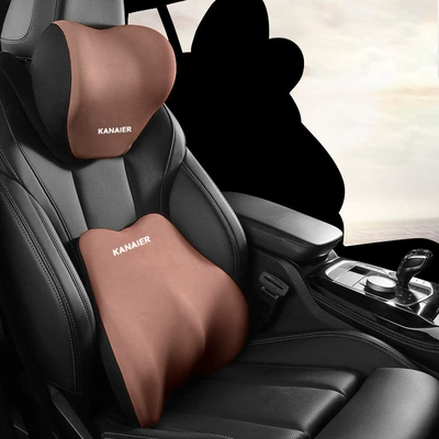Foam Lumbar Cushion Neck Pillow Universal Headrest - charming-coffee-headrest-lumbar-support