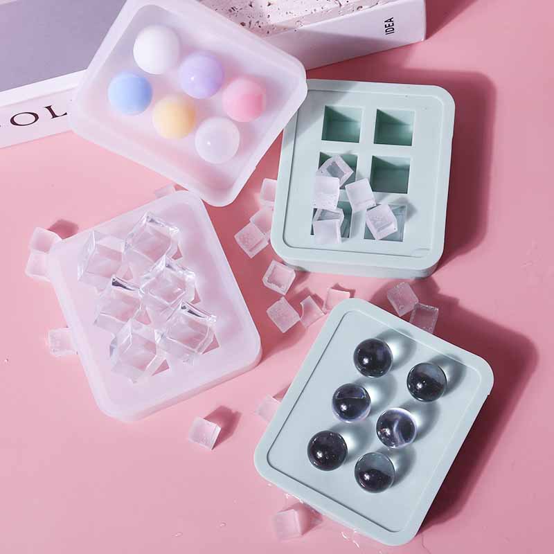 水晶滴膠模具材料包方形球體大半球硅膠模具 DIY飾品冰格糖果時光