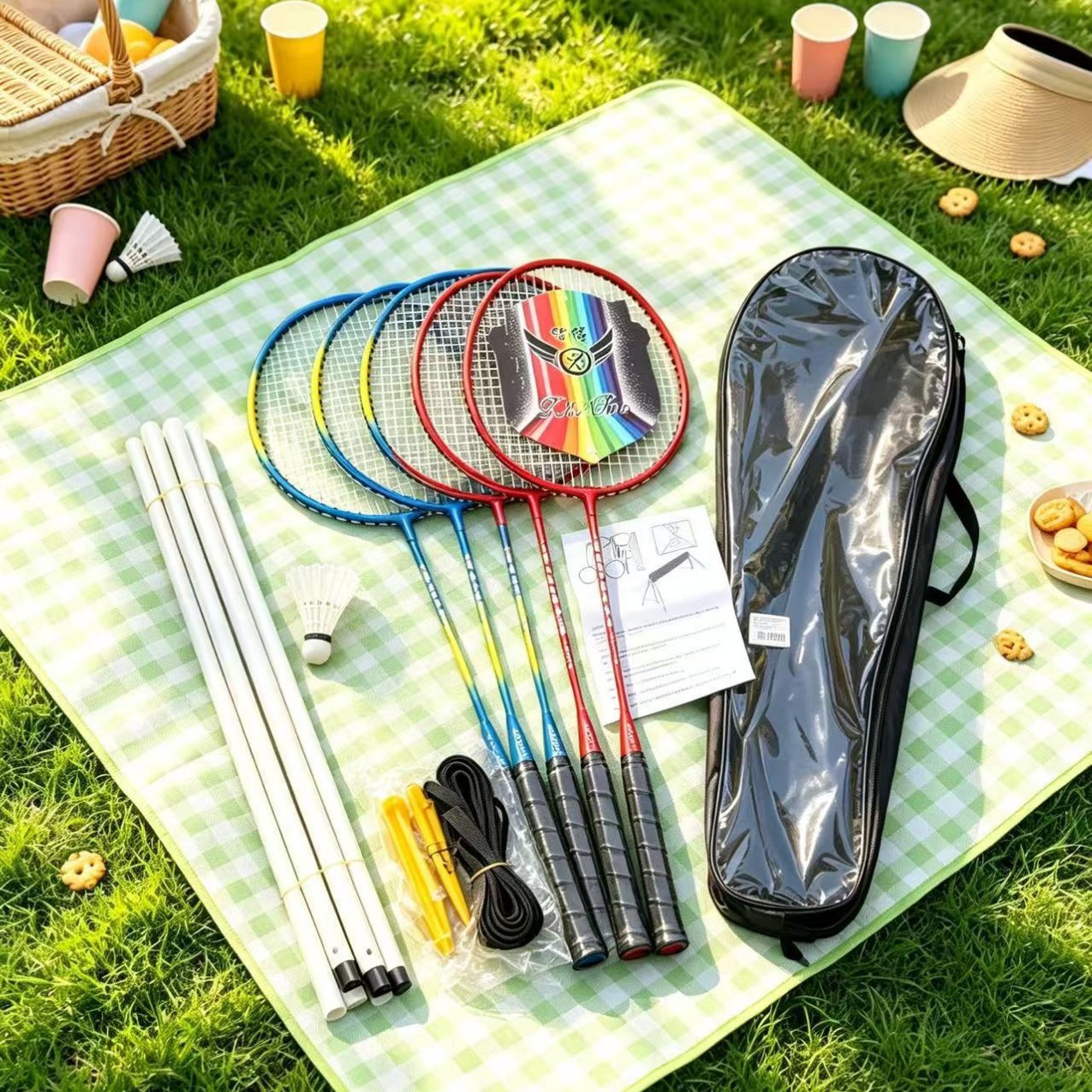 Directly from the manufacturer: Badminton rackets, iron alloy badminton rackets, training rackets, couple's badminton rackets, 4-piece set