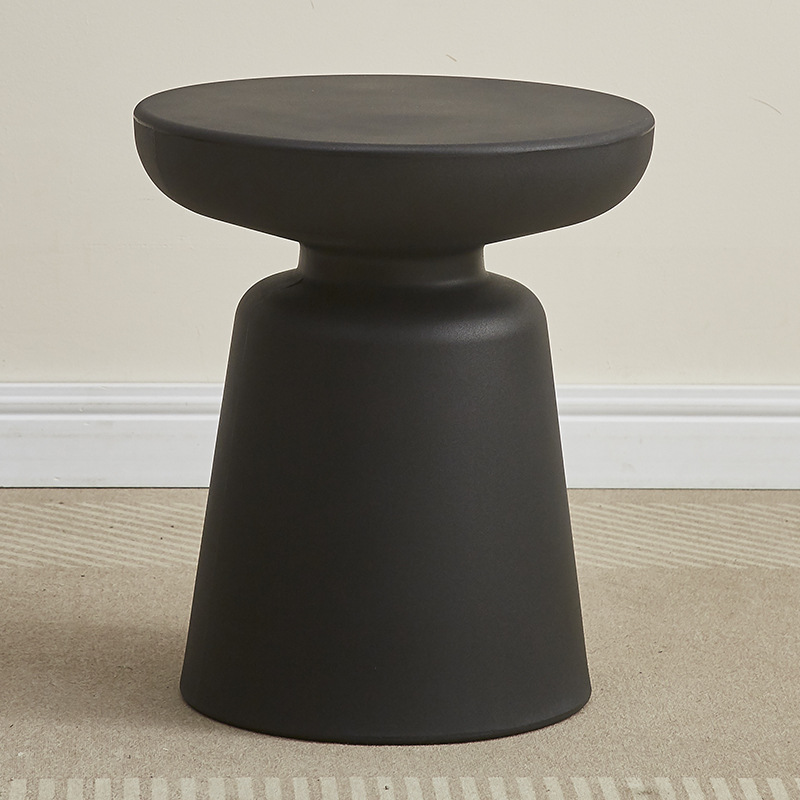 방수 태양-버섯 의자 커피 테이블-블랙