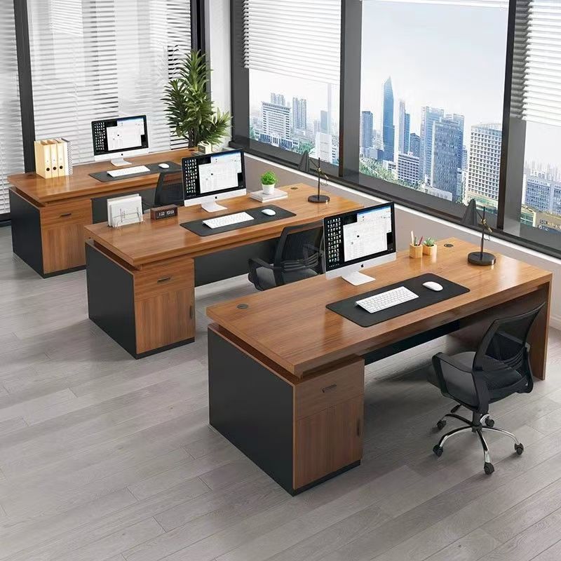 Office Desk, Office Desk and Chair Combination, Office Desk, Staff Workstation, Simple Modern Single/Double Computer Desk, Boss Desk