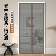 防蚊门帘2025新款高档夏季纱门防蚊门磁性门帘家用卧室网纱隔断帘