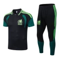 26 Mexico Black Half-Zip Pants Set