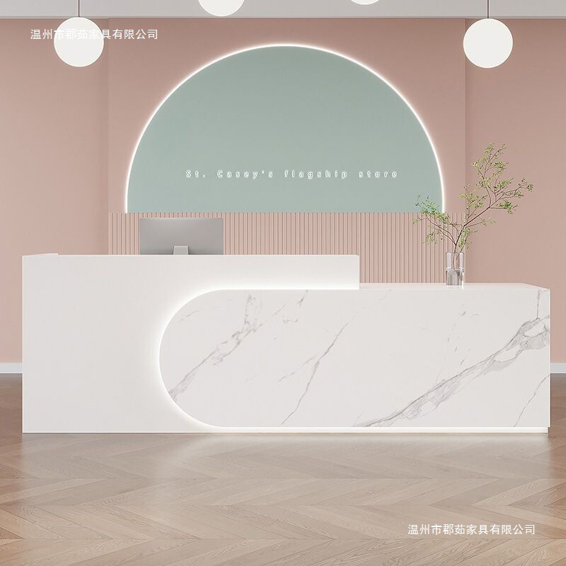 Beauty Salon Cashier Counter, Yoga Studio, Early Childhood Education Dance Training Class, Bar Counter, Clothing Store, Company Front Desk Reception Counter Table